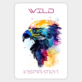 Eagle Bird Wild Nature Animal Colors Art Painting Magnet